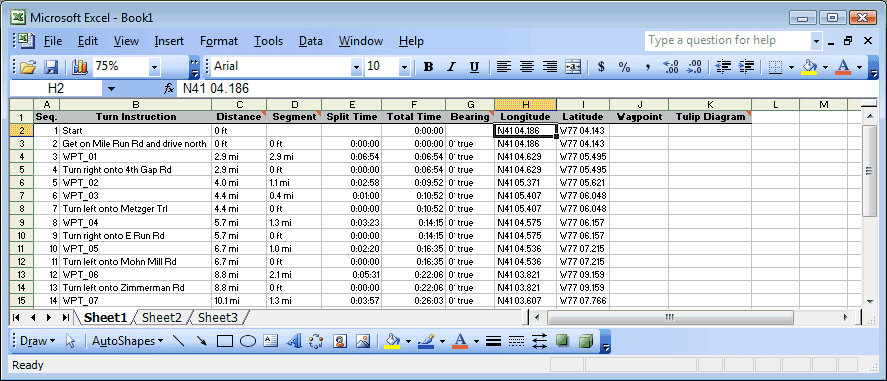 MS-Excel Turn Instructions 5